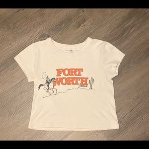 XS Cream Brandy Melville Tee